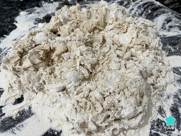 Recette de pizza fugazza - Étape 1