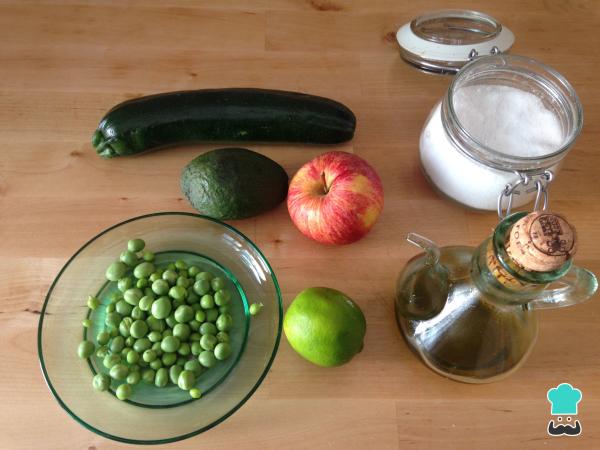 Recette de salade végétalienne crue - Étape 1