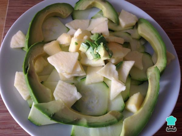 Recette de salade végétalienne crue - Étape 4