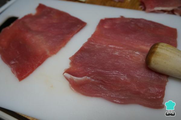 Recette de Cachopo de porc - Étape 1