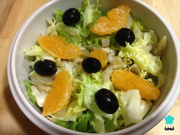 Recette de salade de scarole et morue - Étape 4