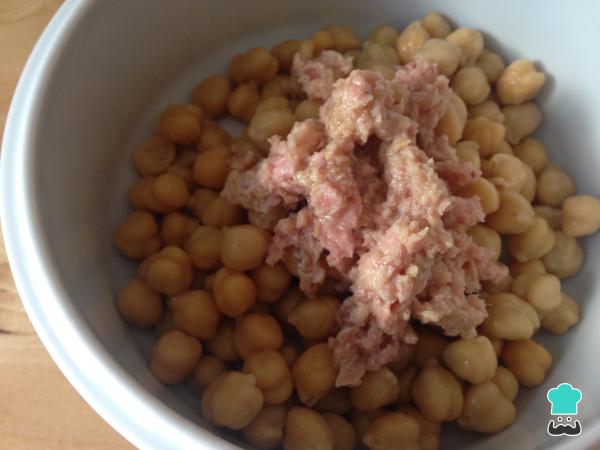 Recette de pois chiches au thon - Étape 4