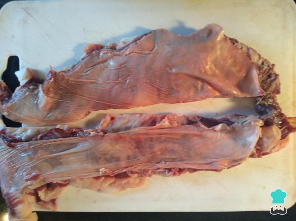 Recette d'entraña au four - Étape 1