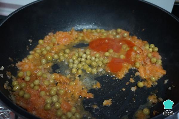 Recette Daurade sauce tomate et petits pois - Étape 5