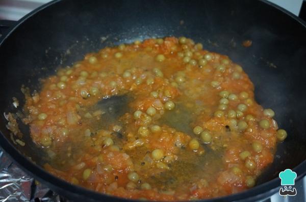 Recette Daurade sauce tomate et petits pois - Étape 6