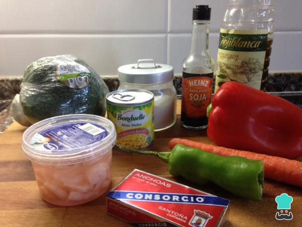 Recette de salade d'hiver hypocalorique - Étape 1