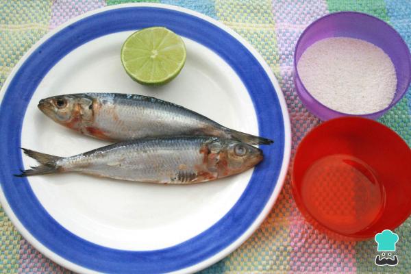 Recette de Sardines panées au citron - Étape 1