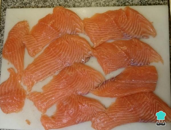 Recette de Saint-Jacques de saumon marinées aux champignons sautés - Étape 2