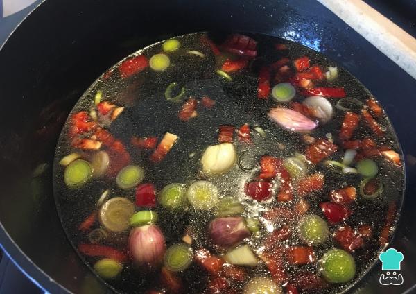 Recette Chifrijo - Étape 2