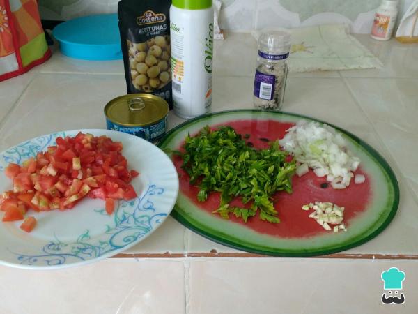 Recette de thon à la Veracruz - Étape 1