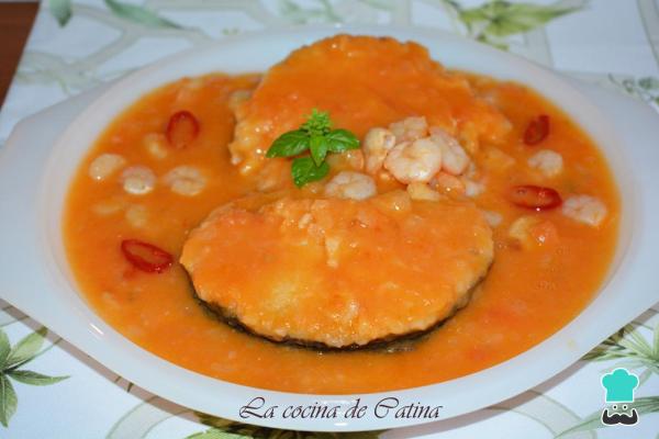 Recette de Merlu à l'eau-de-vie avec pommes de terre - Étape 6