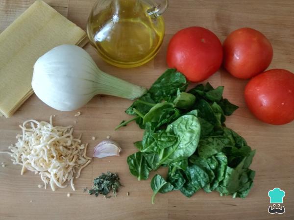 Recette de Lasagne aux épinards - Étape 1
