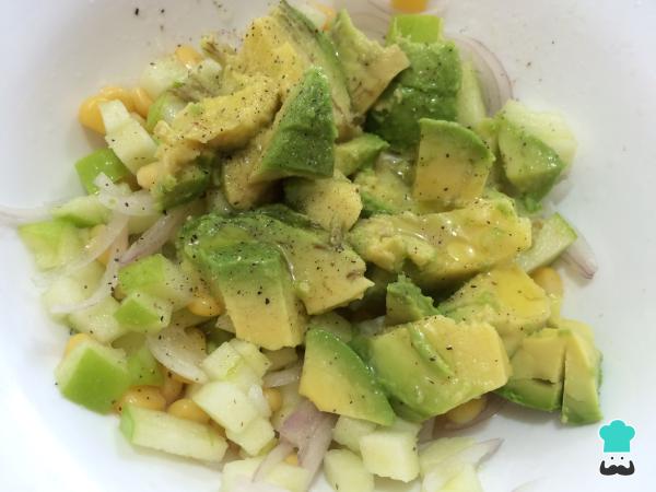 Recette Salade de saumon fumé aux pommes - Étape 3