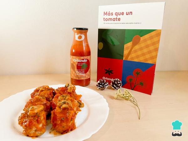 Recette de Boulettes de viande aux champignons et sauce tomate frite