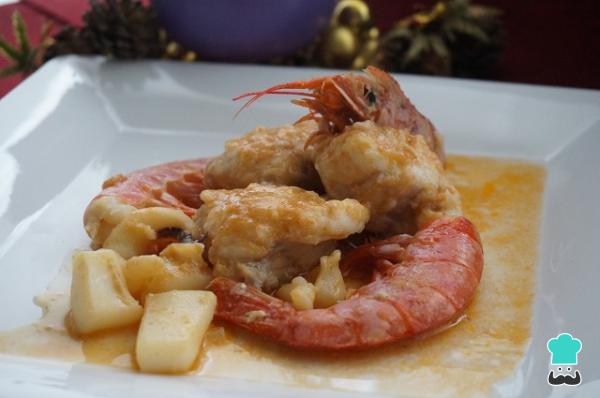 Recette de Lotte en sauce aux crevettes étape par étape