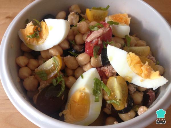 Recette de pois chiches au thon