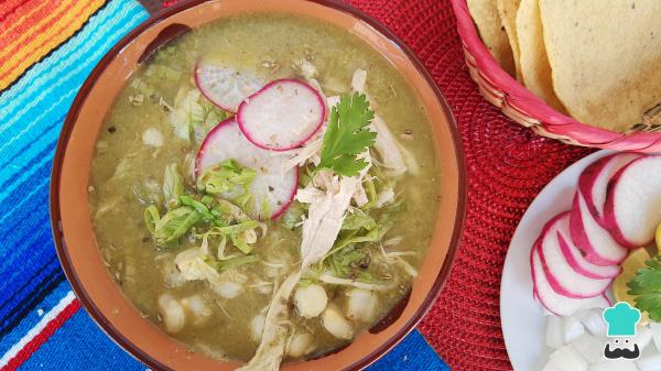 Recette de pozole de poulet vert