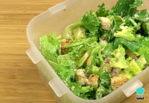 Recette de salade César pour tupperware