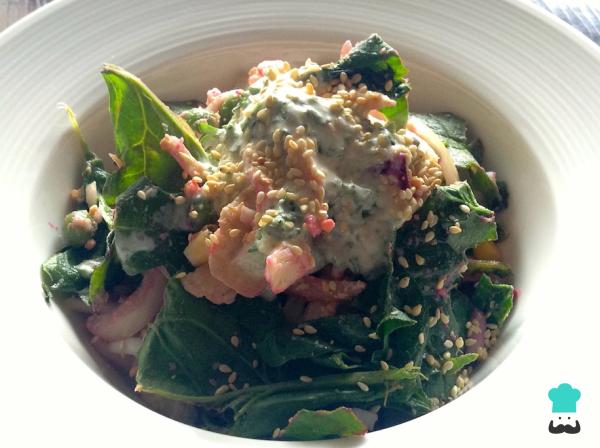 Recette de salade de poulet avec sauce au yaourt