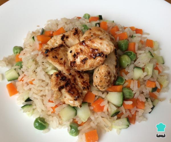 Recette de salade de riz au poulet