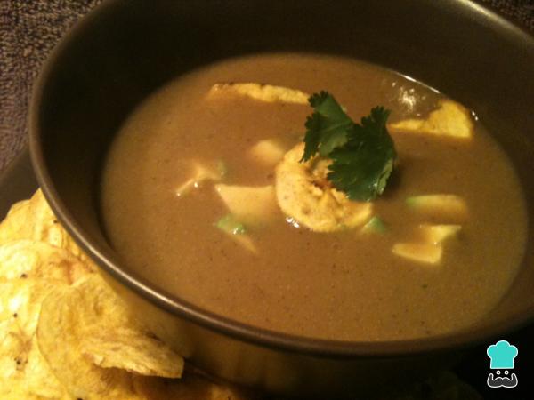 Recette de soupe aux plantains verts frits