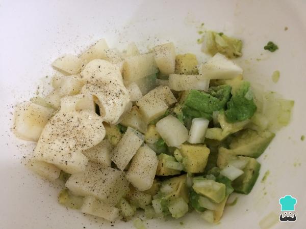 Recette de salade de yucca et d'avocat - Étape 4