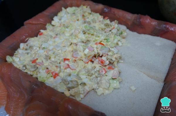 Recette de Cake au Saumon Fumé avec Pain de Tranche - Étape 11