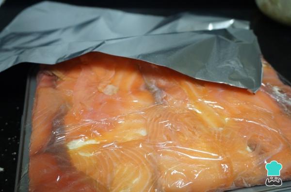 Recette de Cake au Saumon Fumé avec Pain de Tranche - Étape 13