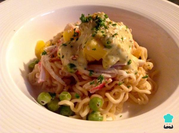 Recette de salade de pâtes au surimi et à l'ananas - Étape 8