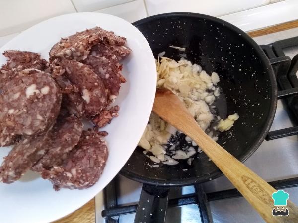 Recette d'oeufs brouillés au boudin - Étape 3