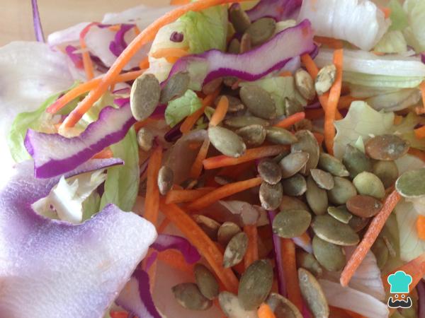 Recette de salade aux œufs de caille - Étape 3