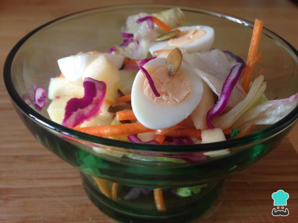 Recette de salade aux œufs de caille - Étape 6