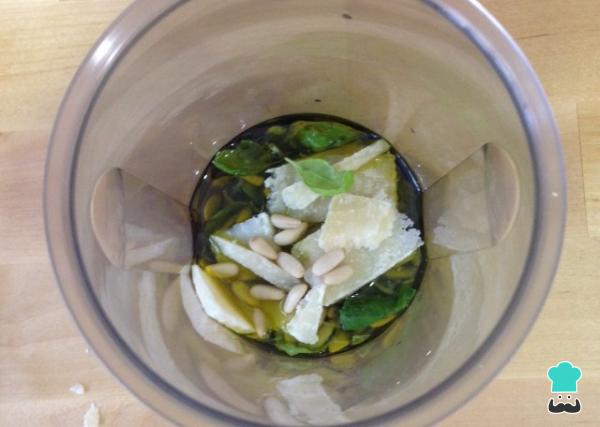 Recette Salade de pois chiches et haricots verts au pesto - Étape 3