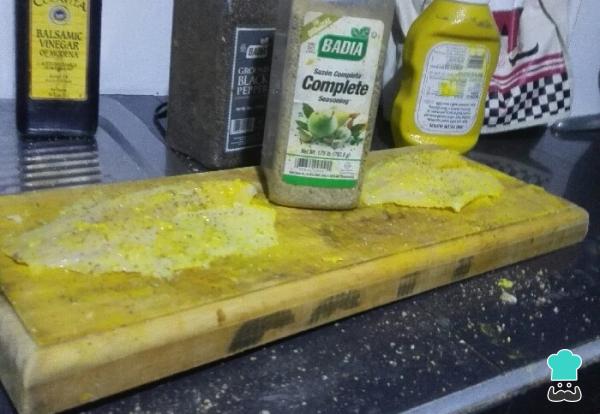 Recette de filet de poisson à la moutarde - Étape 2