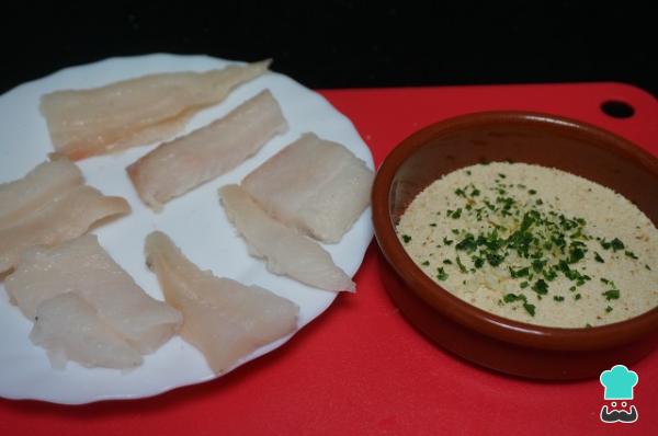 Recette de poisson pané croustillant étape par étape - Étape 1
