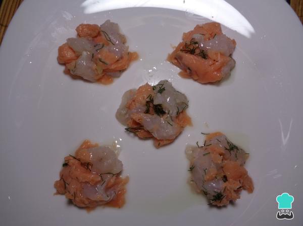 Recette de Carpaccio de Saumon et Cabillaud à la Tomate - Étape 9