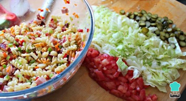 Recette de salade d'été avec des pâtes - Étape 4