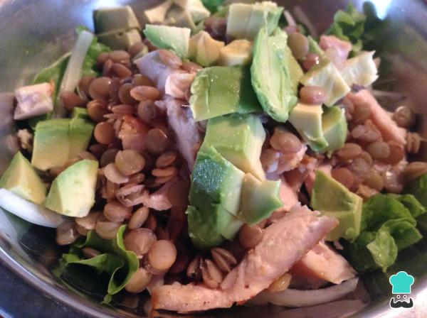 Recette de Salade de lentilles à l'avocat - Étape 8