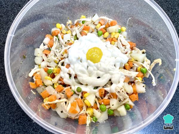 Recette de Salpicón de poulet aux légumes - Étape 3