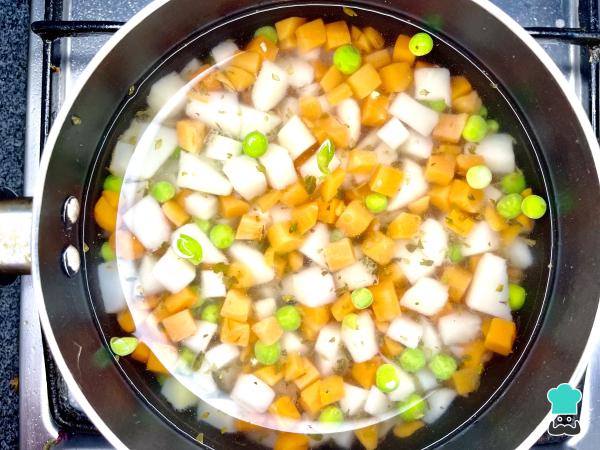Recette de Salpicón de poulet aux légumes - Étape 2