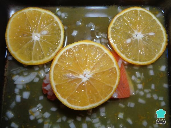 Recette de saumon au four à l'orange et au miel - Étape 5