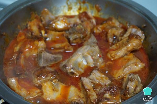 Recette de côtes de porc à la Riojana - Étape 5