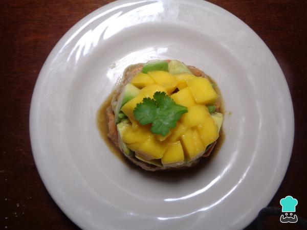 Recette du Tartare de Saumon à l'Avocat et à la Mangue - Étape 7
