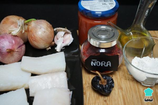 Recette facile de morue de Biscaye - Étape 1