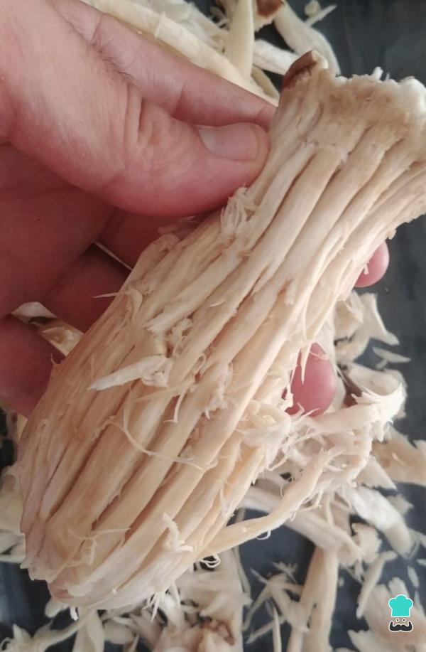 Recette de viande de champignons végétalienne - Étape 1