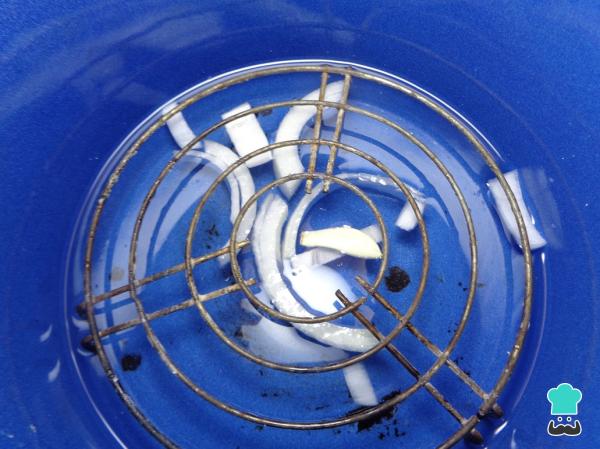 Recette de Saumon cuit à la vapeur avec légumes et crème - Étape 2