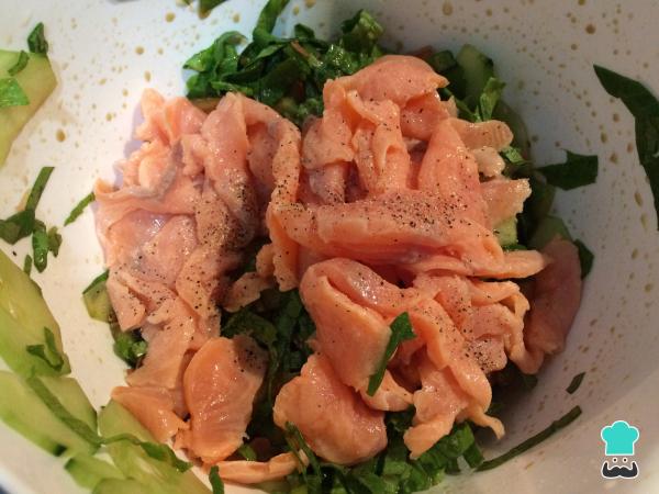 Recette de salade de saumon et concombre - Étape 5