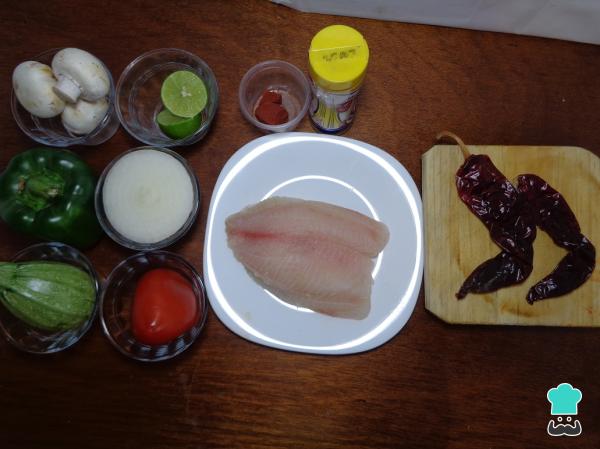 Recette de Mixiotes de Poisson aux Légumes - Étape 1