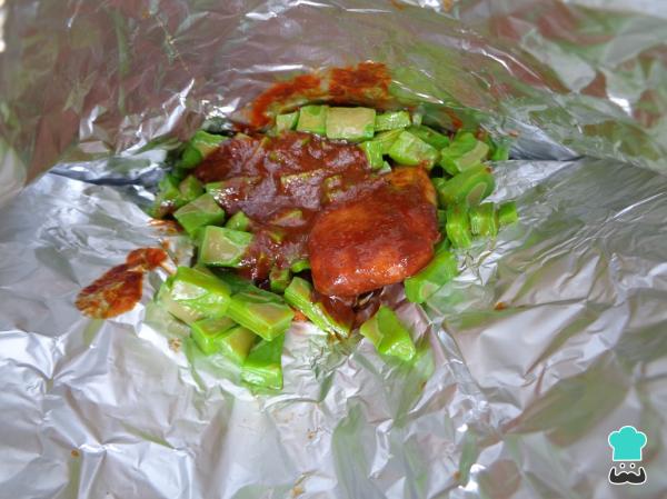 Recette de Mixiotes de Poisson aux Nopales - Étape 9