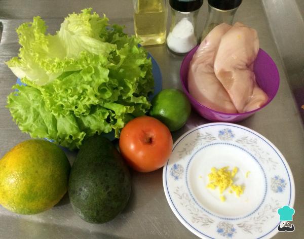 Recette de salade de poulet au gingembre - Étape 1